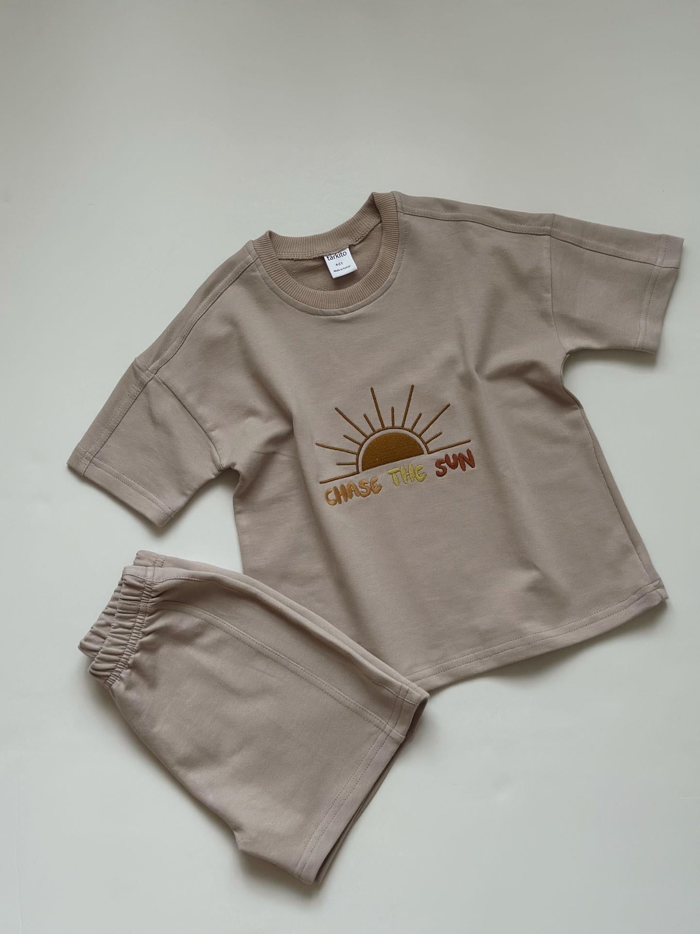 100% Cotton Summer Kids' Set – Chase the Sun