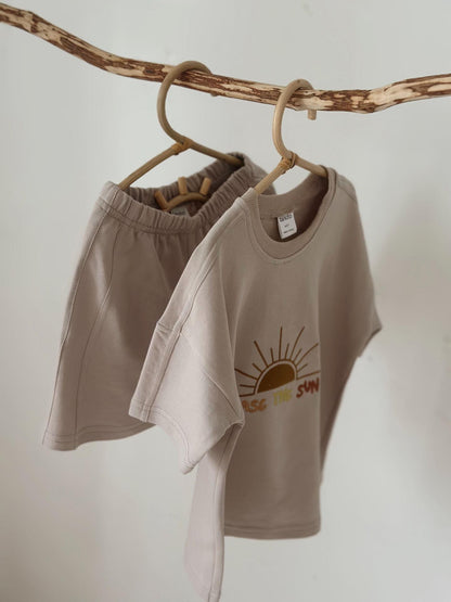 100% Cotton Summer Kids' Set – Chase the Sun