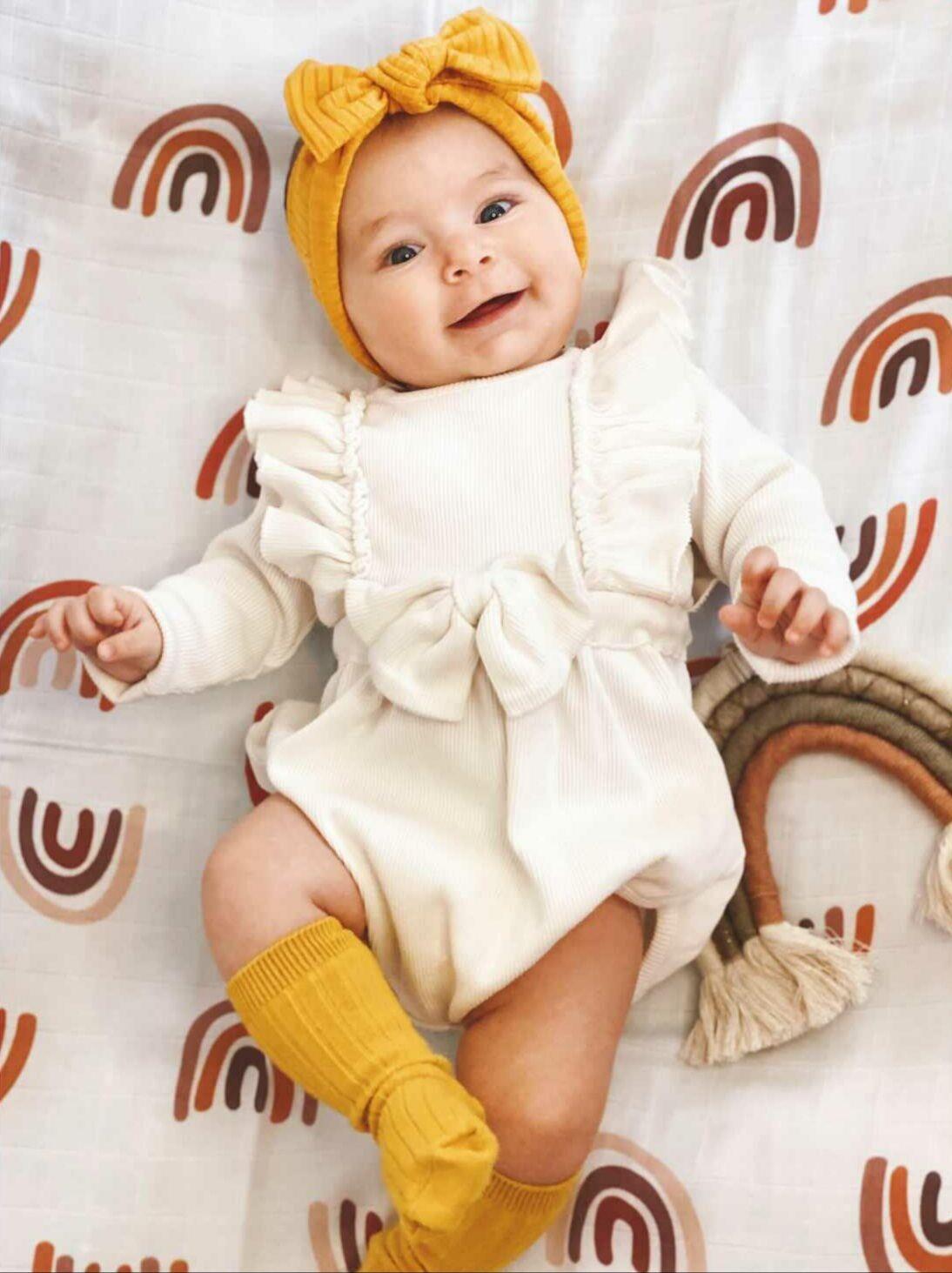 Bohemian Rainbow Muslin Blanket and Set
