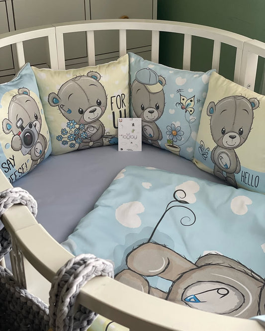 Cute Bear-Themed Baby Bedding Set