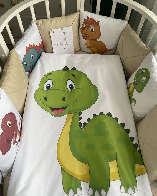 Delightful Dinosaur-Themed Baby Bedding Set