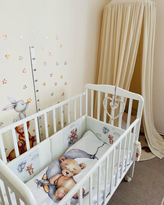 Adorable Teddy Bear & Cloud Baby Bedding Set