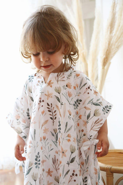 Mediterra 100% Cotton Muslin Poncho – 1-5 Years