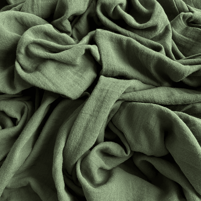 Solid Color Double Layer Cotton Muslin Fabric