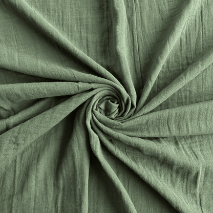 Solid Color Double Layer Cotton Muslin Fabric