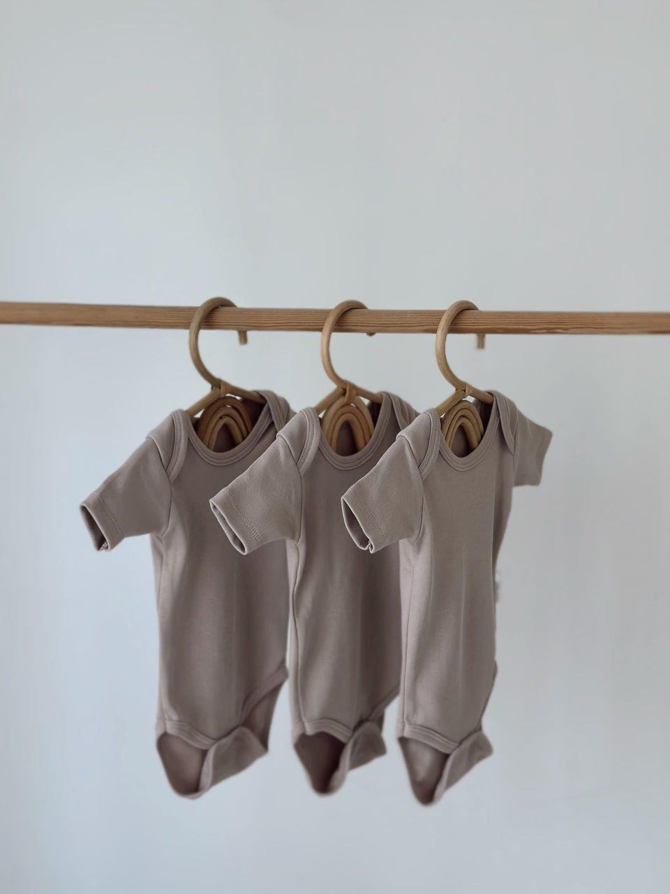 Mink 100% Cotton Oeko-Tex® Certified Short Sleeve Bodysuit Set – 3-Piece, 5-Piece, 7-Piece